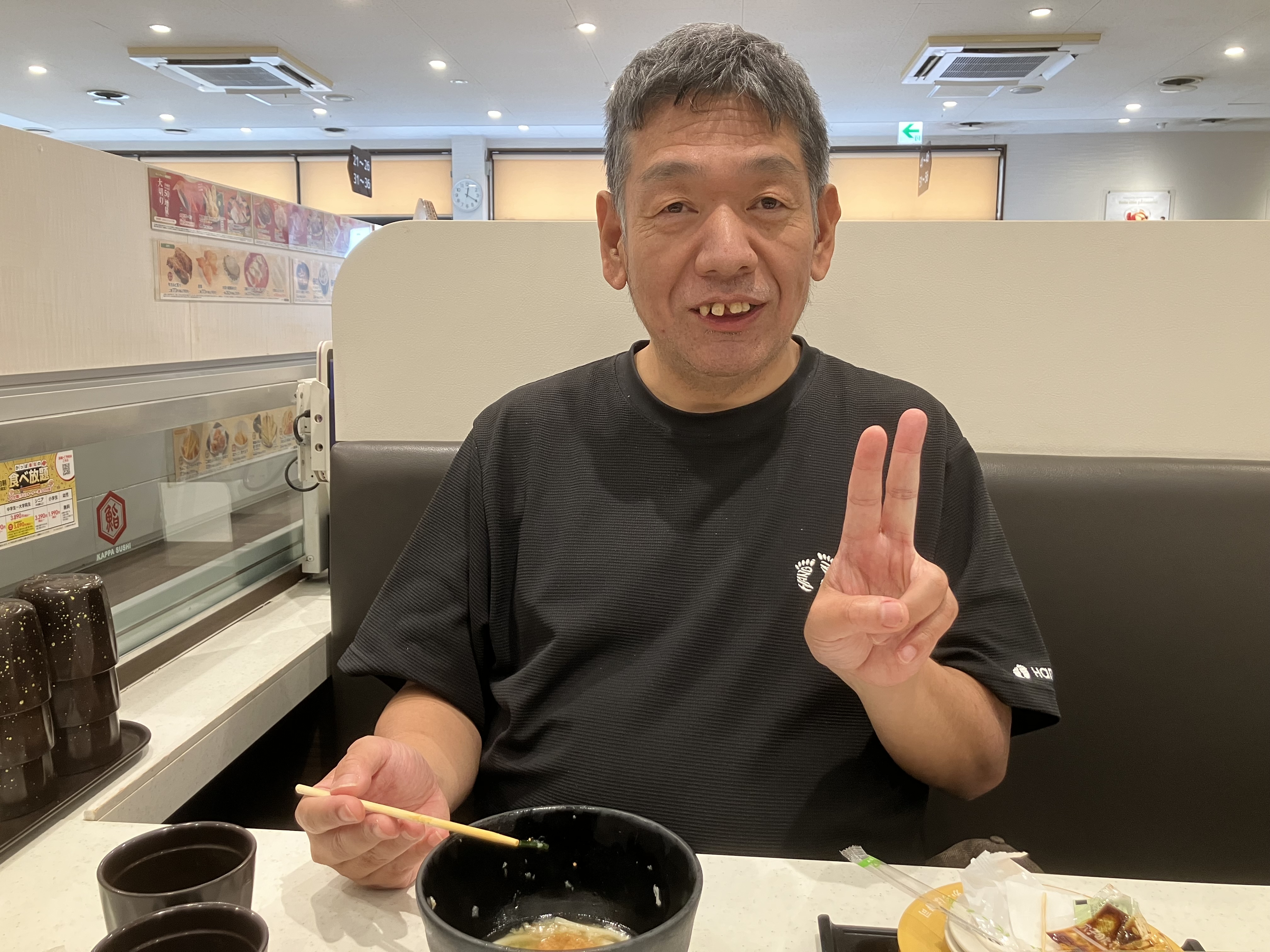 誕生日外出かっぱ寿司