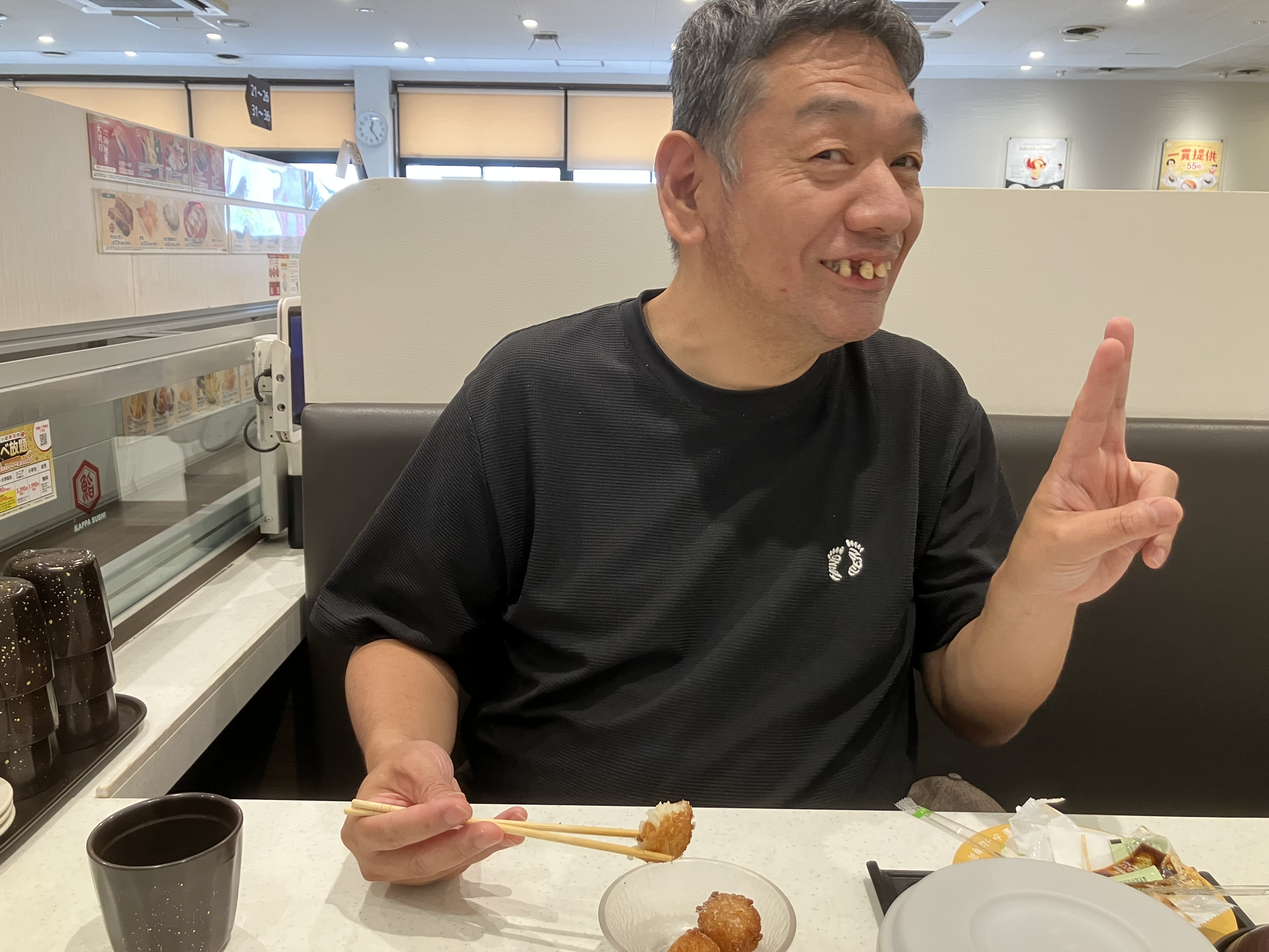 誕生日外出かっぱ寿司